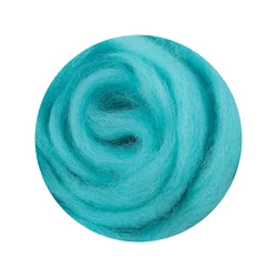 Large 50g Wool Felt Package, Soft and Smooth, Imported from Queensland, Australia, Premium Quality for Needle and Wet Felting (67 Peacock Blue)