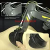 Projection Smoke Remote Control Excavator Watch Remote Control Dual Mode Alloy RC Excavator Auto Demo Engineering Truck Vehicle 3