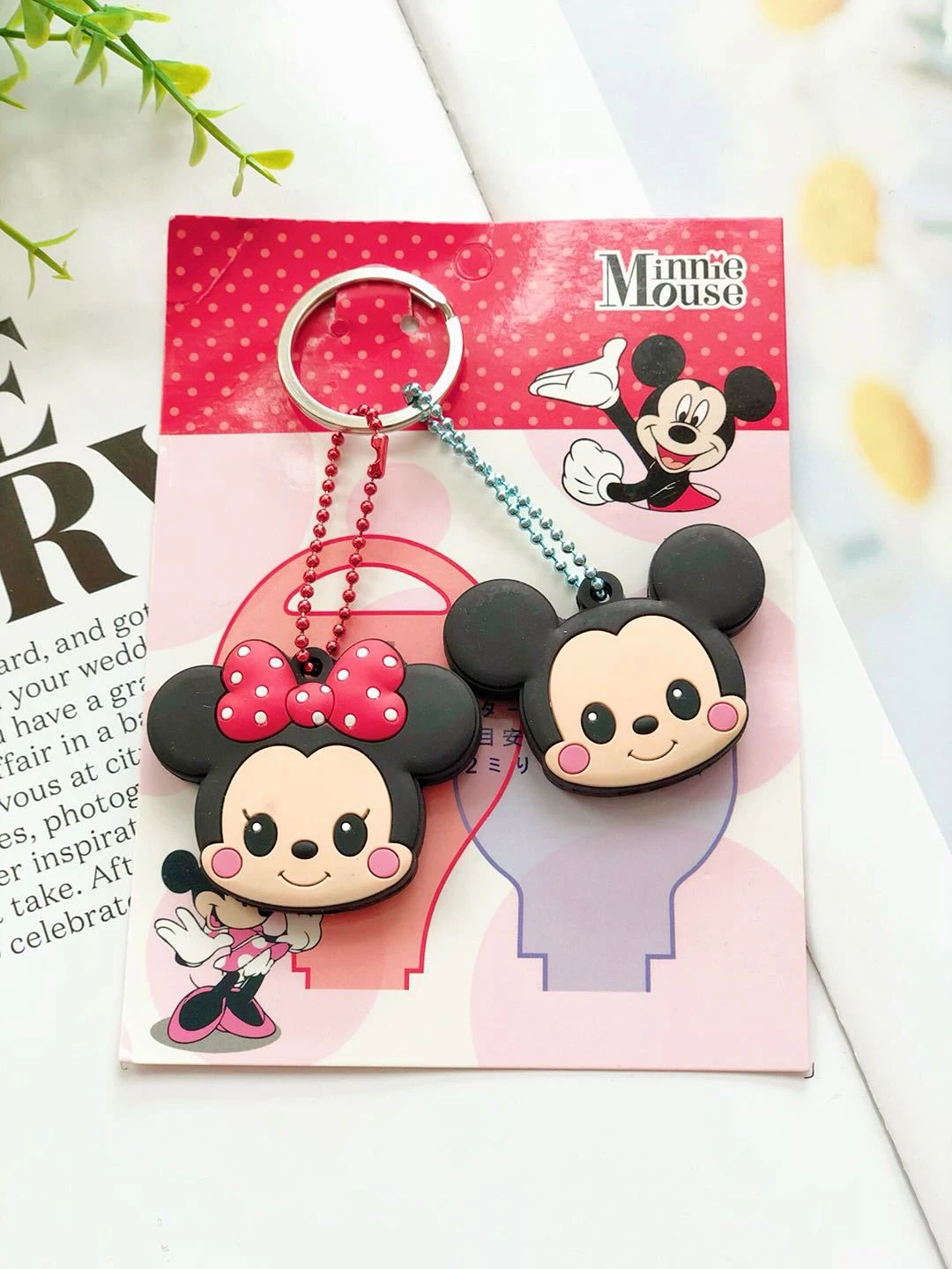 Buy Wholesale China Cute Holder Luxury Custom Pu Leather Mickey Keychain  Accessories Key Ring Key Chain Keychain & Key Ring at USD 1.2