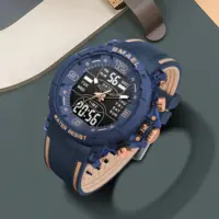 SMAEL marque 8140 étanche livraison directe montre réveil veilleuse jeune mode affaires Quartz Sport montres 3