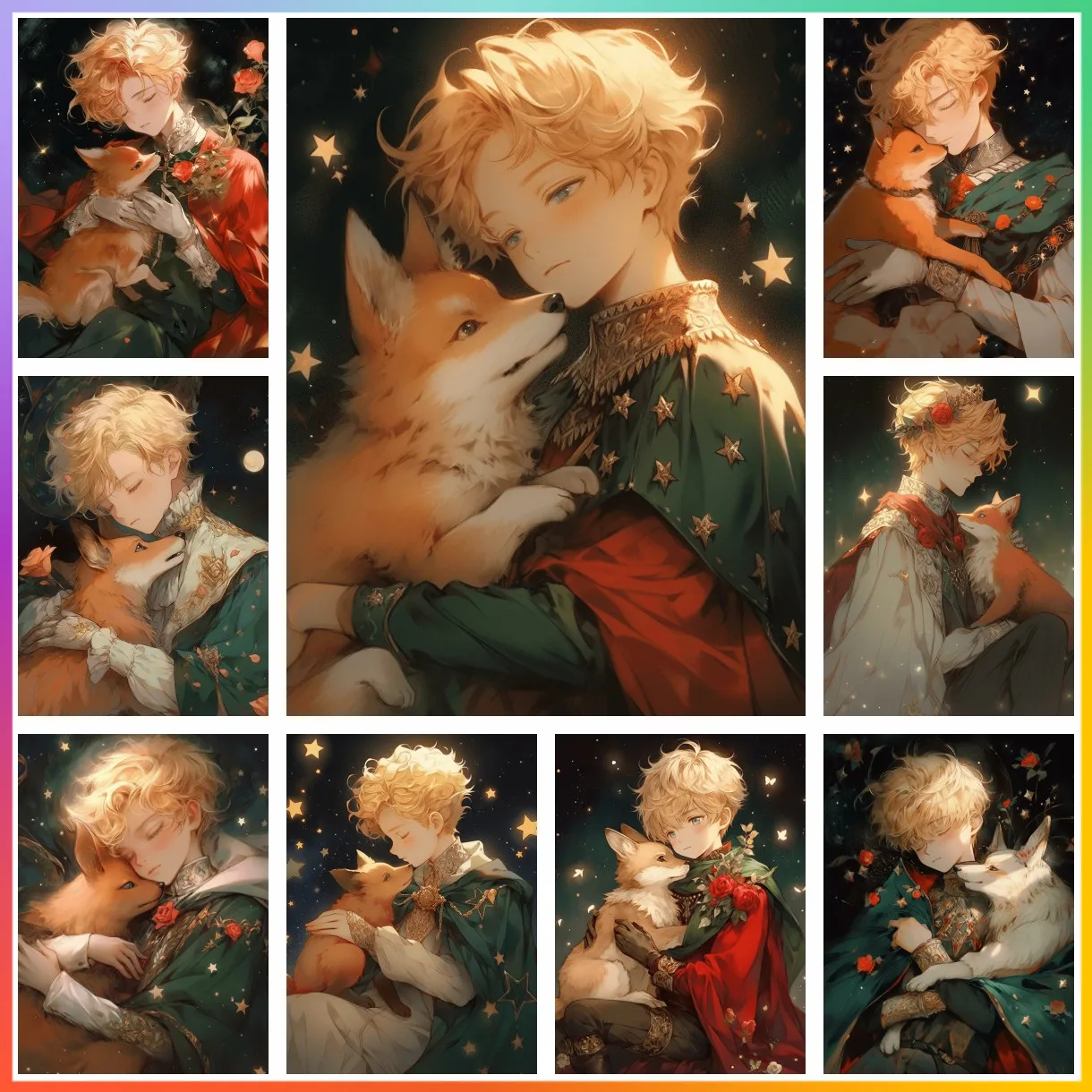 Little Prince Diamond Painting Cross Stitch Pattern Puzzle Crafts Mosaic Embroidery Home Decor 5D DIY Art Children Gift Offers