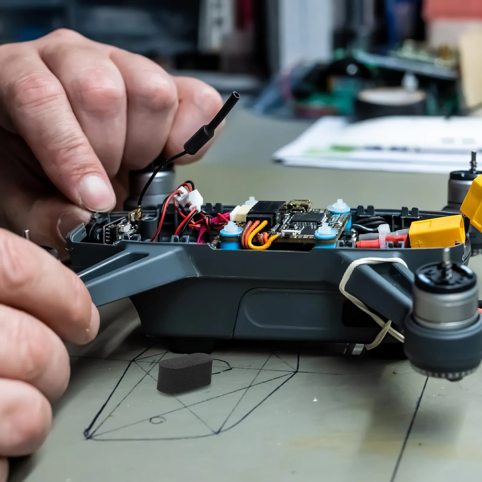 30Pcs 접착성 충격 흡수 발 매트 Fpv 드론 랜딩 스키드 패드 레이싱 야외 ..