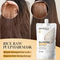 Masque capillaire à la kératine magique, 10/30/50/100/400g, 5 secondes, réparation des cheveux crépus endommagés, doux, lisse et brillant, riz hydratant, soins capillaires 5