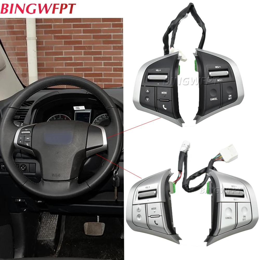 Cruise Control Button Steering Wheel Audio Volume Switch For Isuzu Dmax D-Max MU
