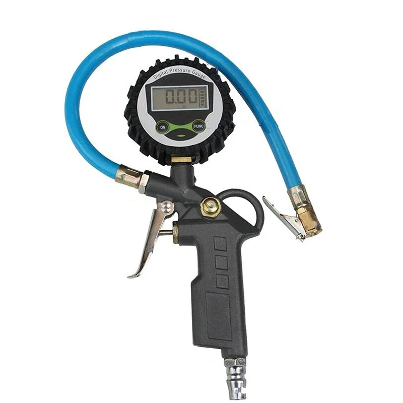 Car Tyre Air Pressure Gauge Tire Inflator Pneumatic Tool 0-220psi LCD Display
