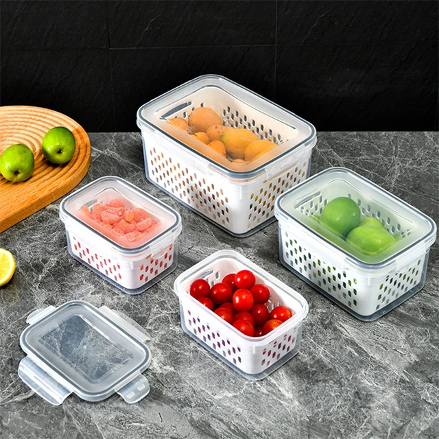 냉장고 정리에 혁명을 일으키는 신선한 야채 과일 상자