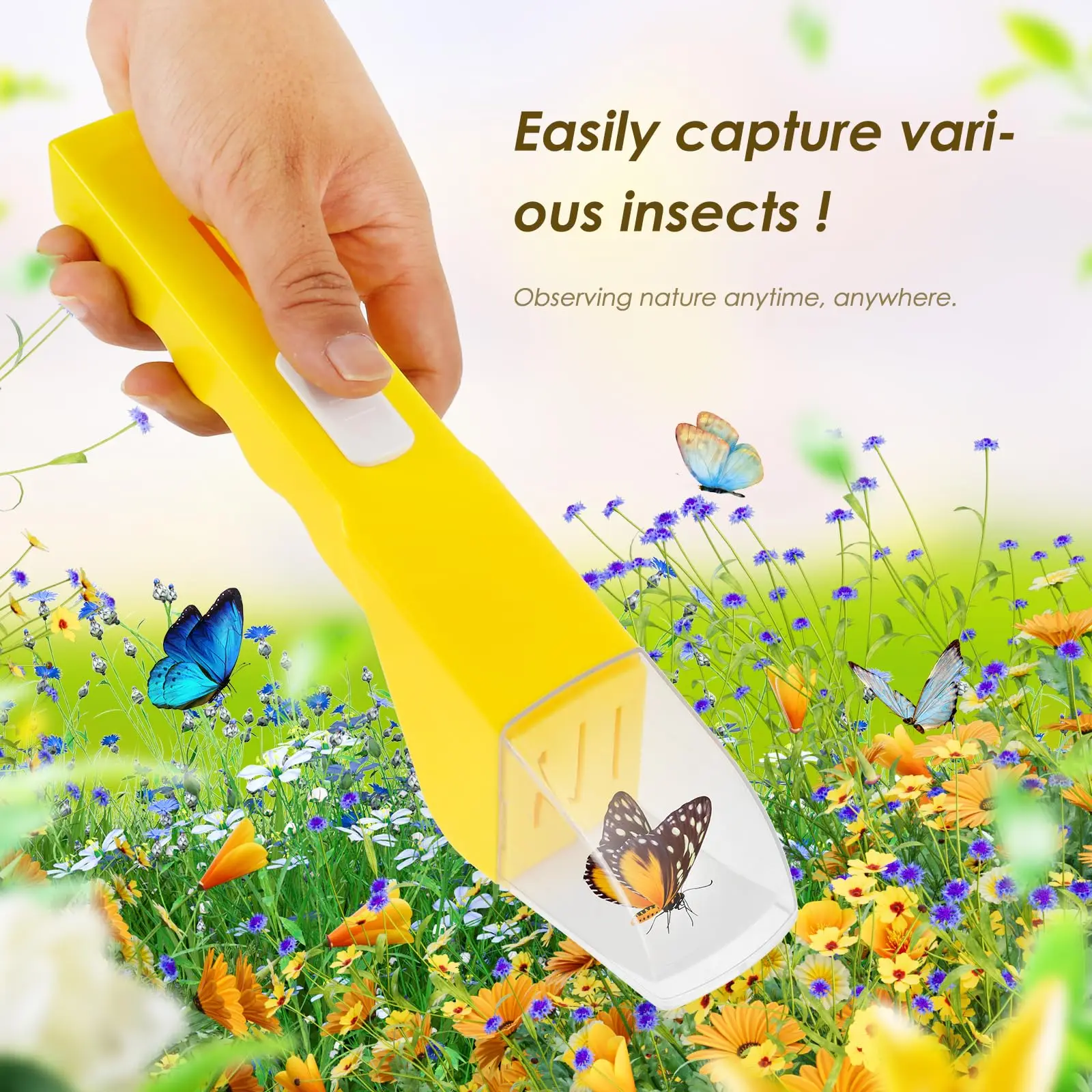 Contactless Humane Bug Catcher: Nature Exploration Tool & Gift
