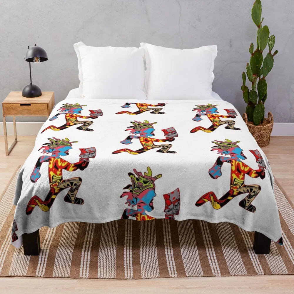 

ICP Hatchetman, Joker cards Throw Blanket Blankets Sofas Of Decoration Nap Blanket Bed linens