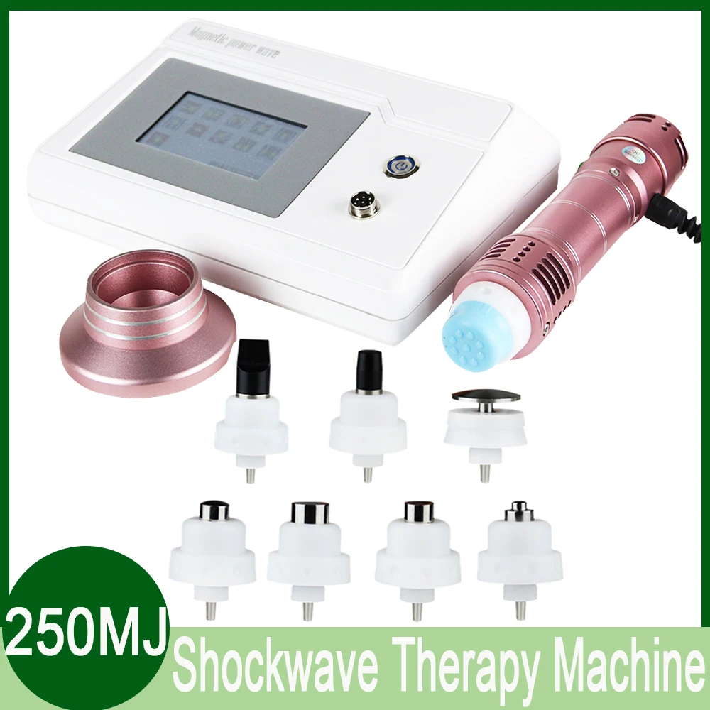 

ED Shockwave Therapy Machine 250MJ Home Use Massager Physiotherapy Shock Wave Equipment Suitable For Shoulder Waist Pain Relief