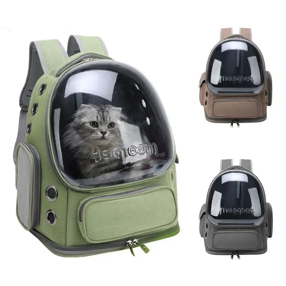 

Breathable Cat Backpack Lightweight Visible Window Portable Cats Travel Case Large Space Fully Ventilated Cat Carrying Bag Pet