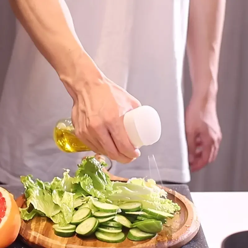 Olive Oil Spray Bottle 200/300/500ml for Salad BBQ Cooking Baking Air Fryer Spray Picnic Kitchen