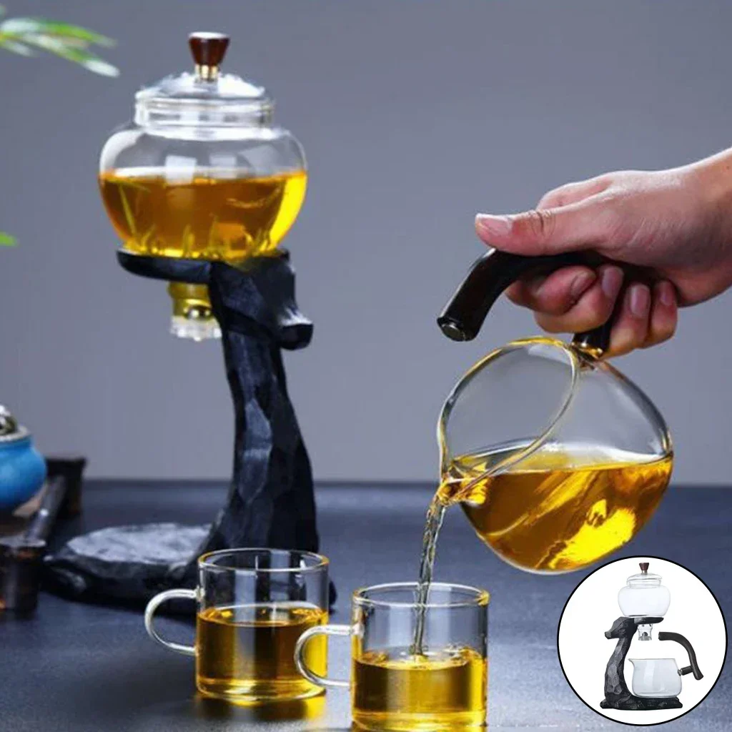 Clear Heat Resistant Glass Teapot Multi-functional Glass Teapot Suit Kitchen Bar Supplies