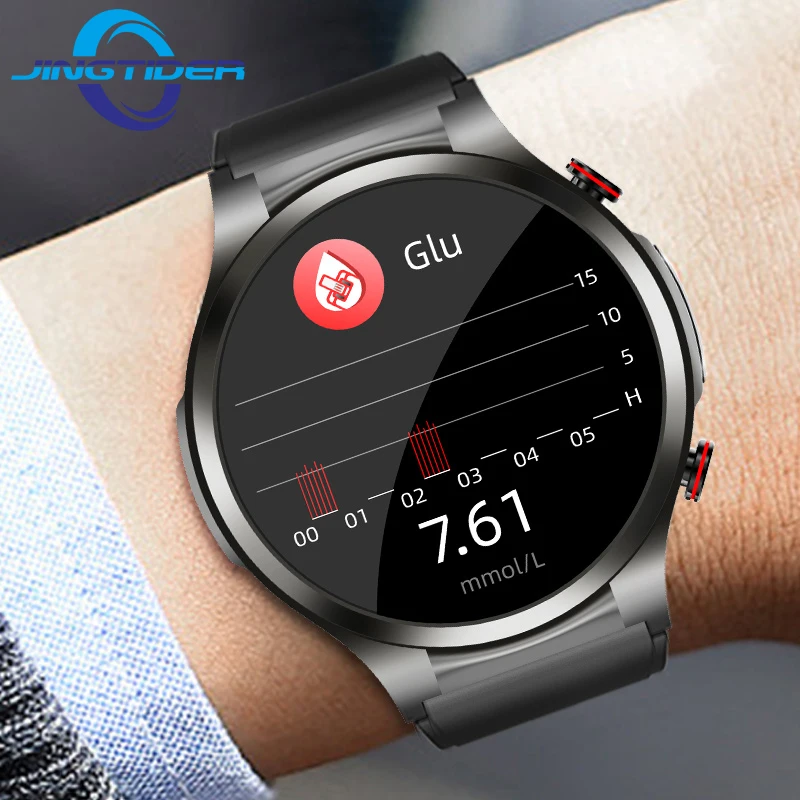 

W11 Blood Glucose Smart Watch Men ECG PPG Blood Sugar Pressure Body Temperature Monitoring Smartwatch Waterproof Fitness Tracker