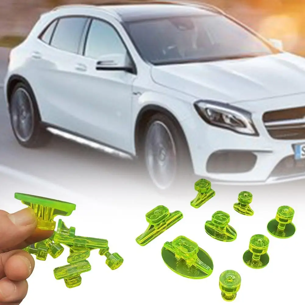 

8pcs/set Paintless Auto Dent Repair Tools Puller Tabs Metal Hail Dent Suction Acesssories Sheet Body Removal Cup Glue Kit T A1Q8