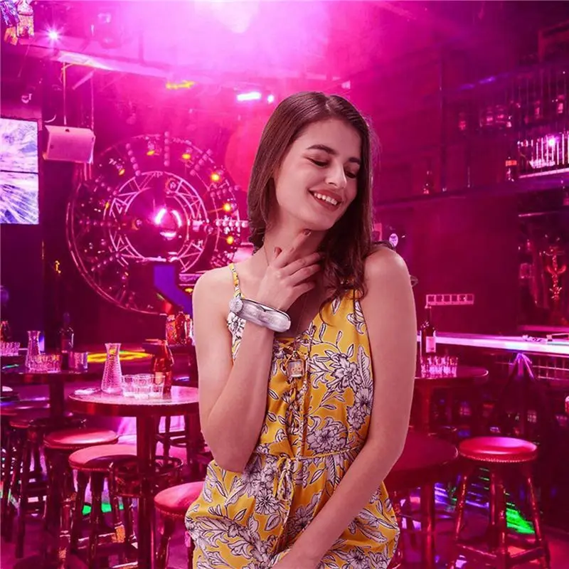AB46-4X 스테인레스 스틸 팔찌 플라스크 휴대용 와인 위스키 힙 플라스크 플래곤 음주병 주방 와인 용기, 실버