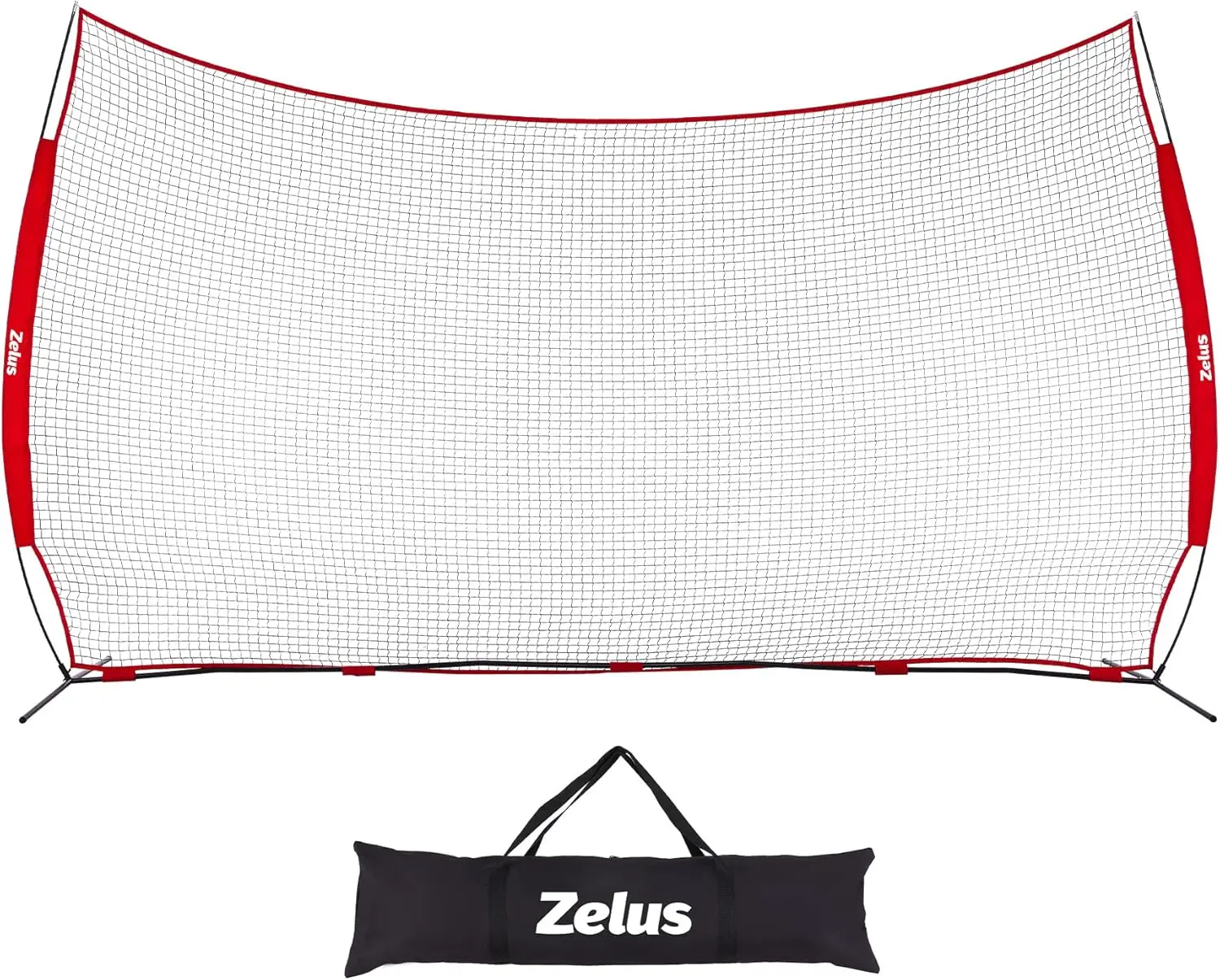 12x9ft & 16x10ft Barricade Backstop Net, Ball Sports Barrier Net, Practice Net for Baseball Softball Lacrosse Soccer Basketball