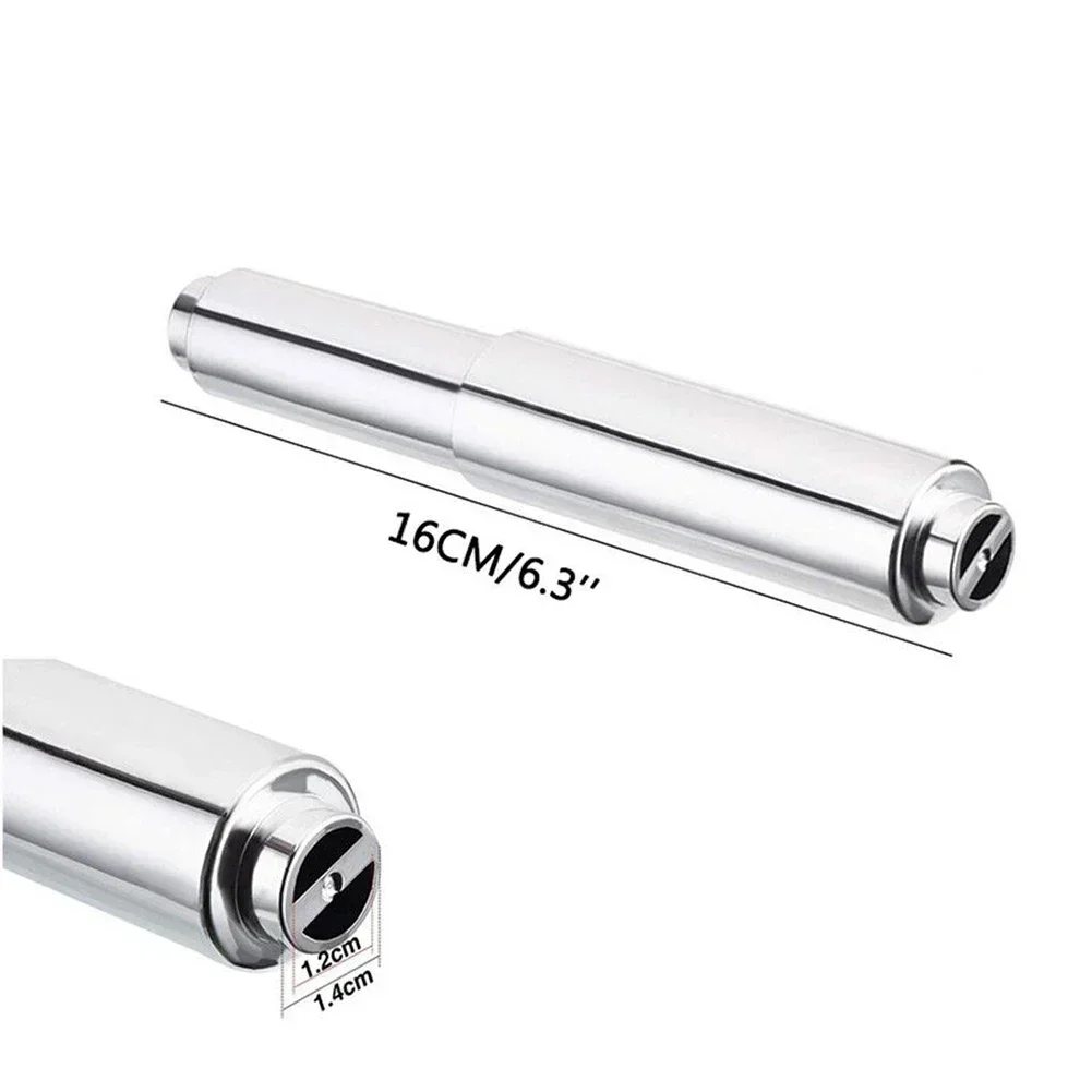 Toilet Wall Mounted Toilet Roll Holder Bar Tissue Paper Stand Bathroom Storage Paper Towel Telescopic Roll Holders