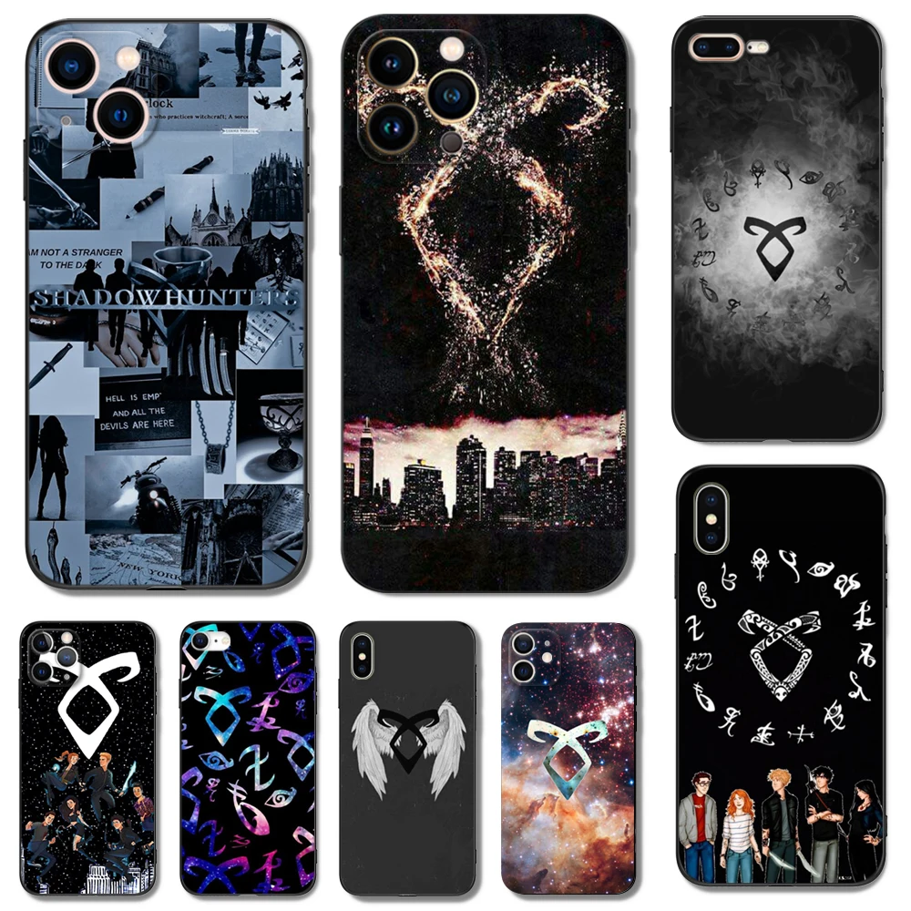 Custodia In Tpu Nero Per Iphone 14 13 12 11 Mini Pro Max 5 5S Se 2020 6 6S 7 8 Plus X 10 Xr Xs Cover Shadow Hunter