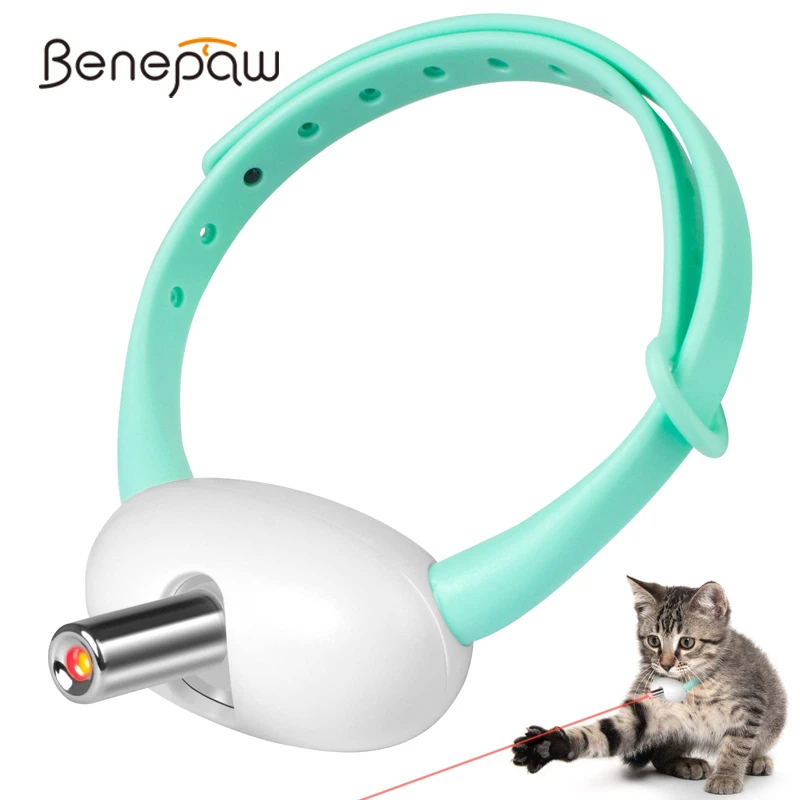 BenepawAutomaticWearableCatToysCollarInteractivePetToysLED