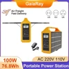 Gaiaray 100W Portable Power Station 110V/220V Solar Generator Solar Charge Station With Solar Panel Outdoor Emergency Power Bank