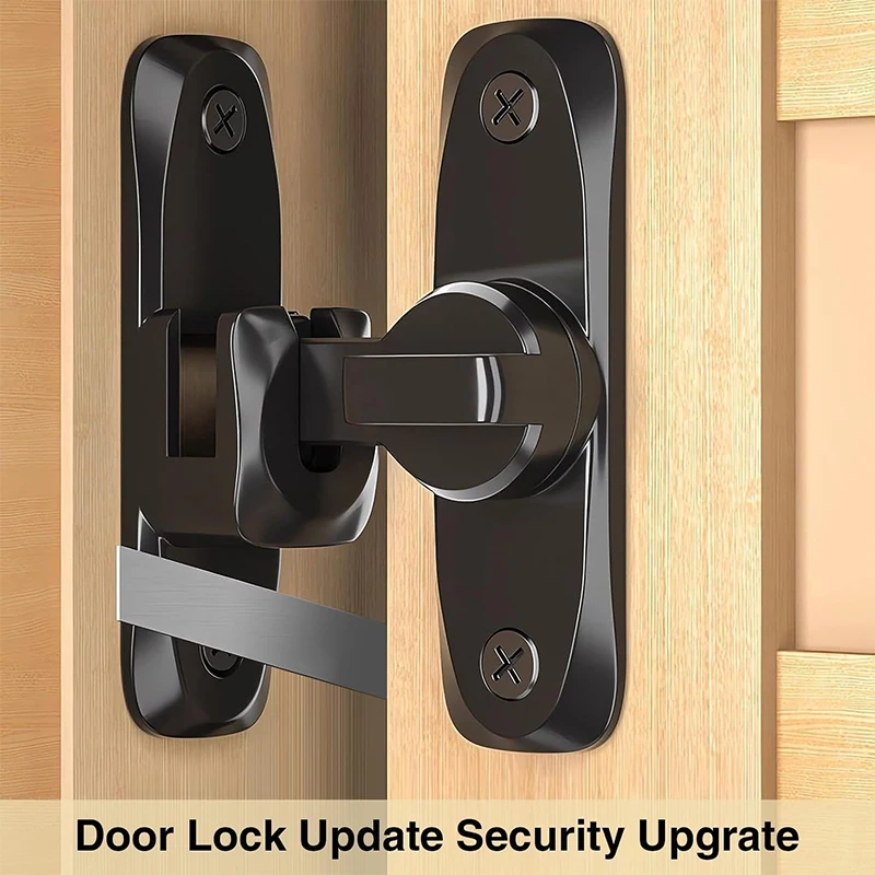 Description Picture 2 of itemGate Latch Sliding Barn Door Latch For Locking Matte Black Stainless Steel Gate Latches Flip Latch Safety Door Bolt Latch Lock