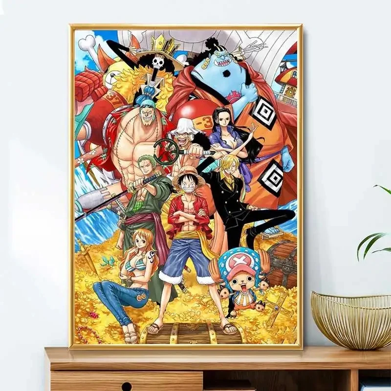 11CT Cotton Thread DIY Cartoon Straw Hat Man Cross Stitch Complete Kit Embroidery Kits Cross Stitch Printed Fabric Home Decor