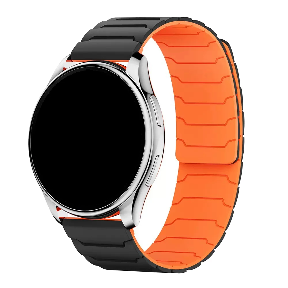 Magnetic Silicone Watchband with Adjustable Loop Strap