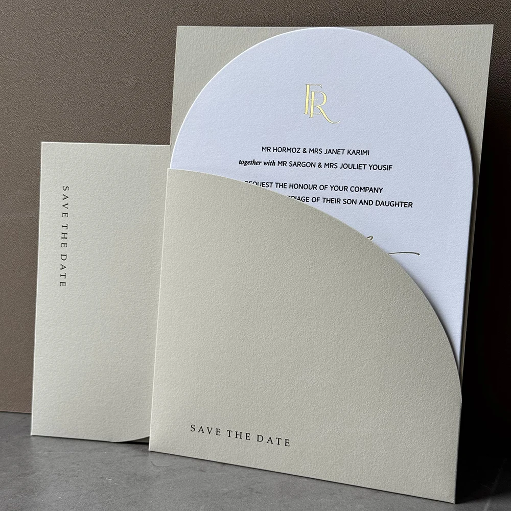 10 pieces Pocket save the date Wedding Invitation Cover, Engagement XV Birthday Baptism Simple Invitations Envelope，5*7inch invi
