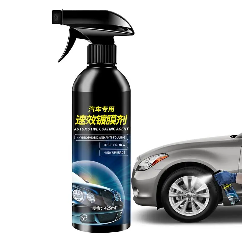 

Car Polishing Spray 425ml Quick Coating Spray Car Exterior Accessories For Dirt Grease Mud Dust Stubborn Stains Water Spot