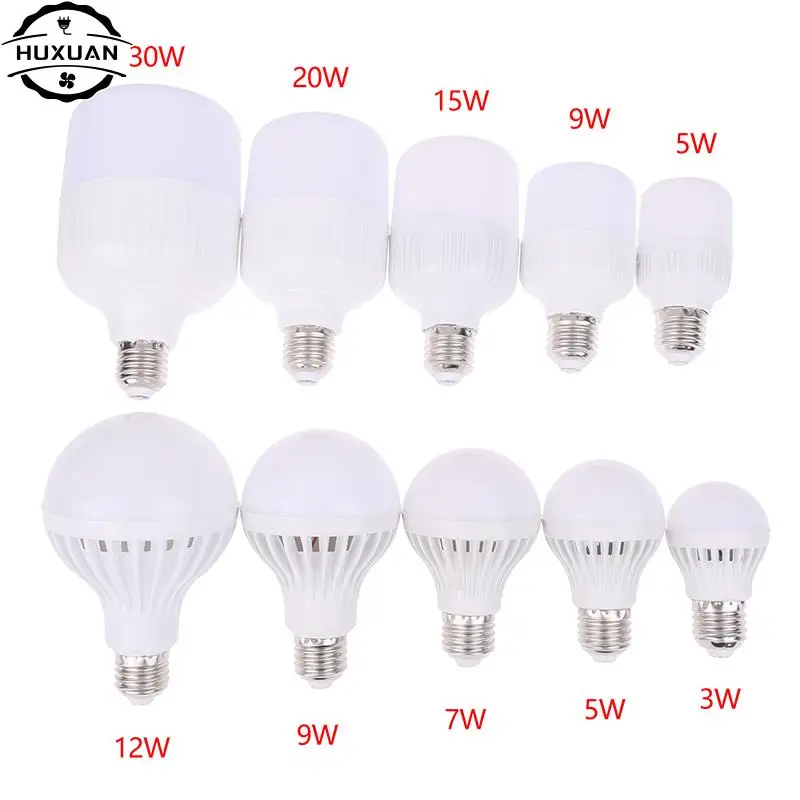LED 전구 E27 램프 DC 12V LED 조명 3W 5W 7W 9W 12W 15W 20W 30W 실제 전구, 스포트라이트 램프, LED 전구
