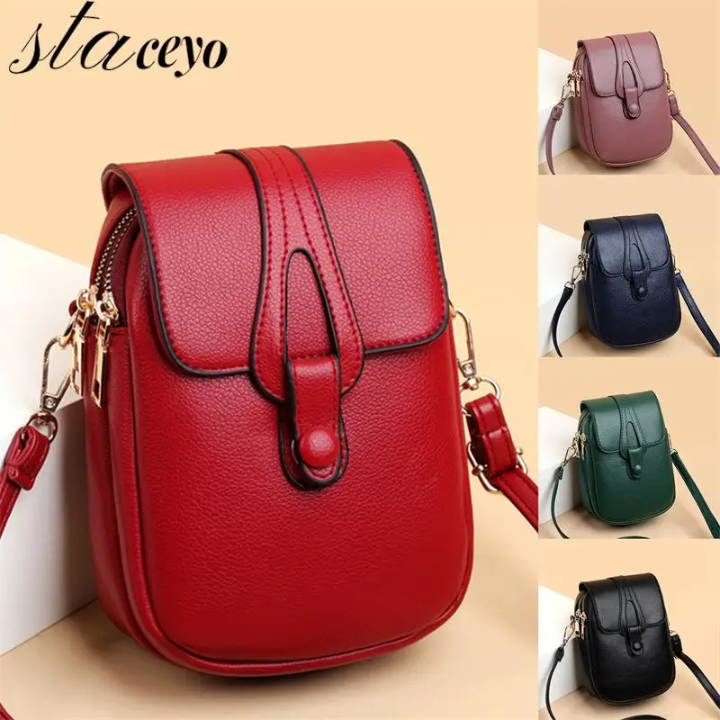Spring Summer Women Crossbody Mobile Phone Shoulder Bag Coverstyle PU