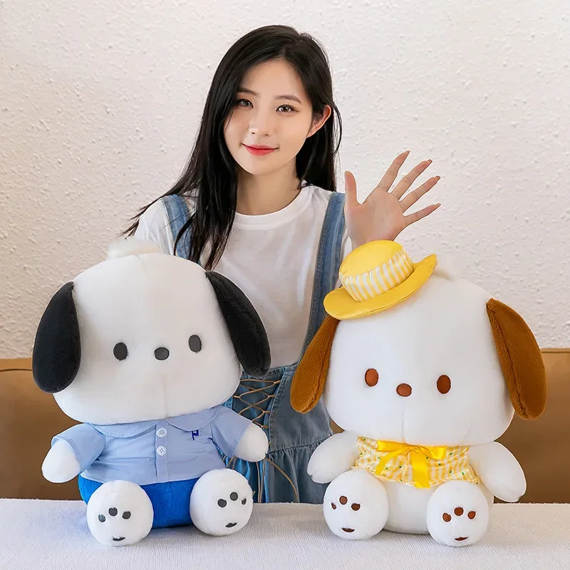 

Cartoon Pochacco Plush Doll Toy Cute Pacha Dog Pillow Doll Scratching Machine 9 Inch Dog Doll Activities Girl Birthday Gift Toy