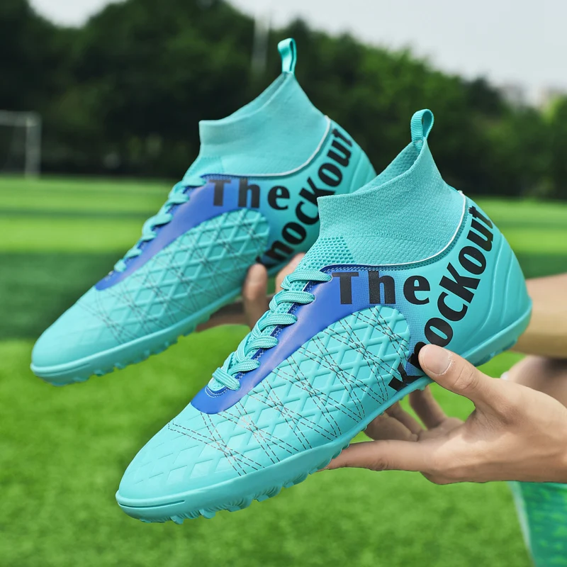 

Quality Soccer Shoes Cleats C.Ronaldo Futsal Football Boots Durable Lightweight Comfortable Sneakers Wholesale Chuteira Society