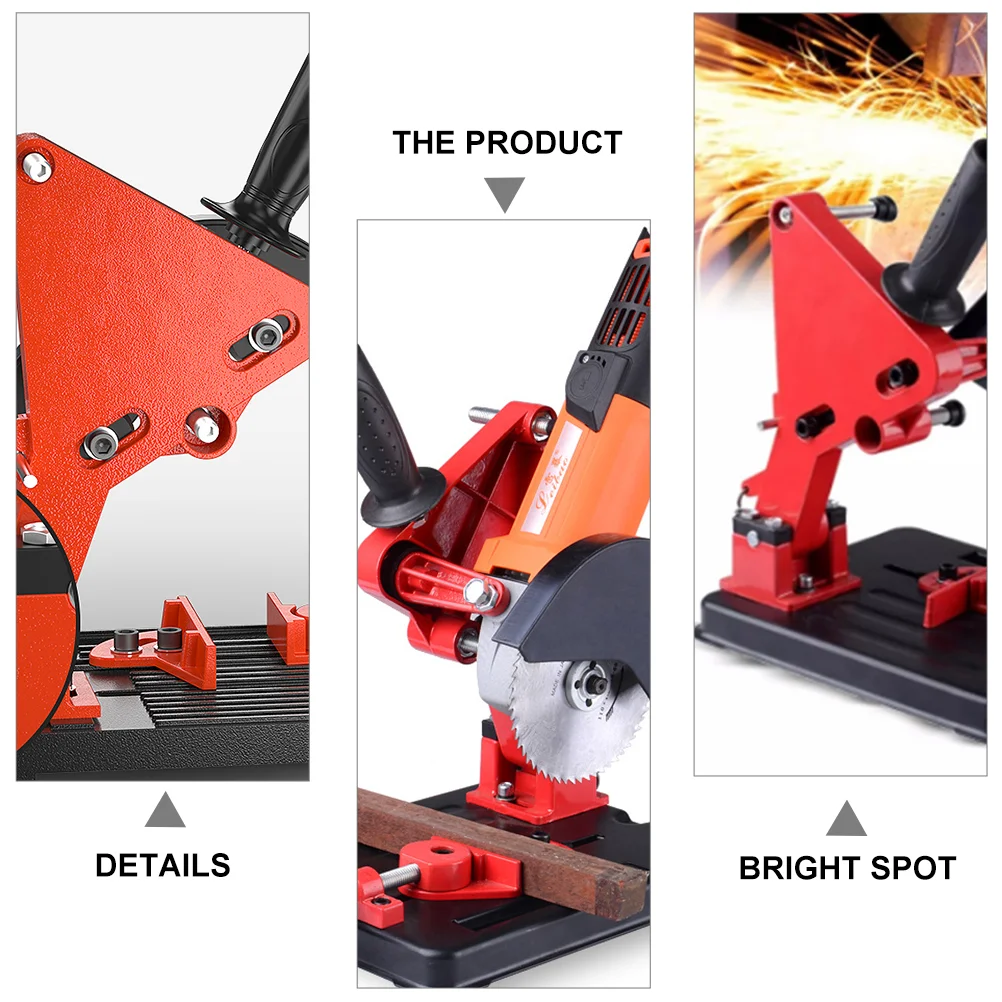 Angle Grinder Bracket Mini Cutting Machine Support Desktop Stand Supplies Metal Cutters Universal Base Fixed Adapter converter angle grinder bracket