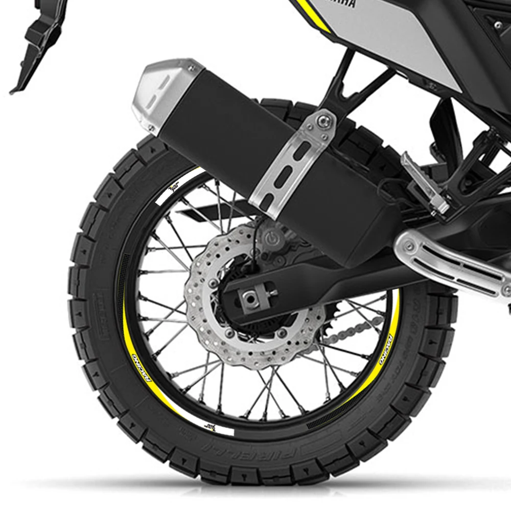 

Motorcycle Accessories Sticker Wheel Reflective Stripe Rim Tire Waterproof Decorative Decals Set For Yamaha TENERE 700 tenere700