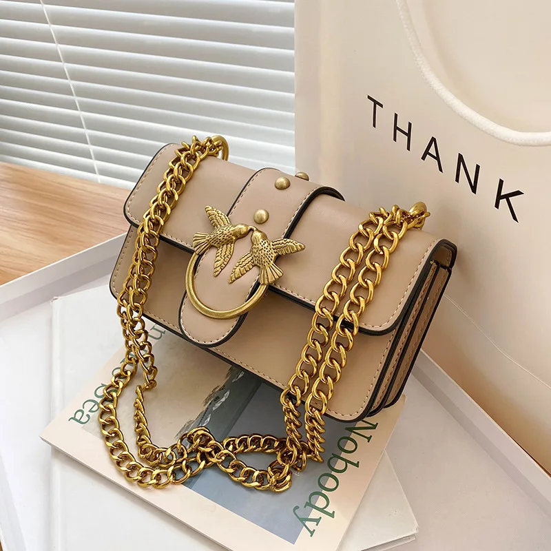 Leather Crossbody Bags For Women Chain Shoulder Lady Designer Handbags And Purse Fashion Luxury Cross Body Tiny