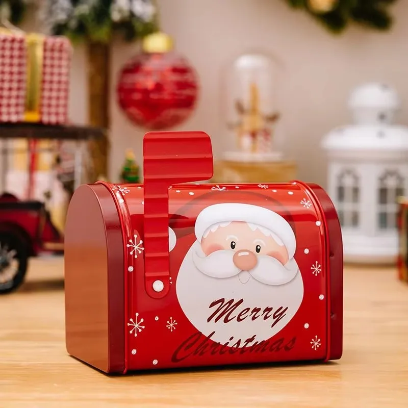 3 Scatole Di Latta Per Biscotti Natalizie - Set Rotondo Decorato, Per Regali, Caramelle E Thé