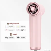 2025 nouveau Mini sèche-cheveux Portable, sèche-cheveux haute puissance à grande vitesse, moteur sans balais avec 110000 tr/min pour adultes et enfants 6
