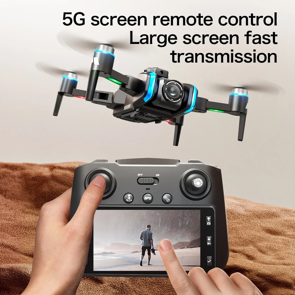XT808 Drone GPS Profissional 4K HD Kamera Ganda dengan Layar
