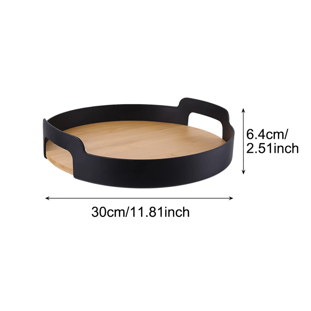Kitchen Tray Storage Tray Wooden Serving Tray Bamboo for Living Room Kitchen Storage