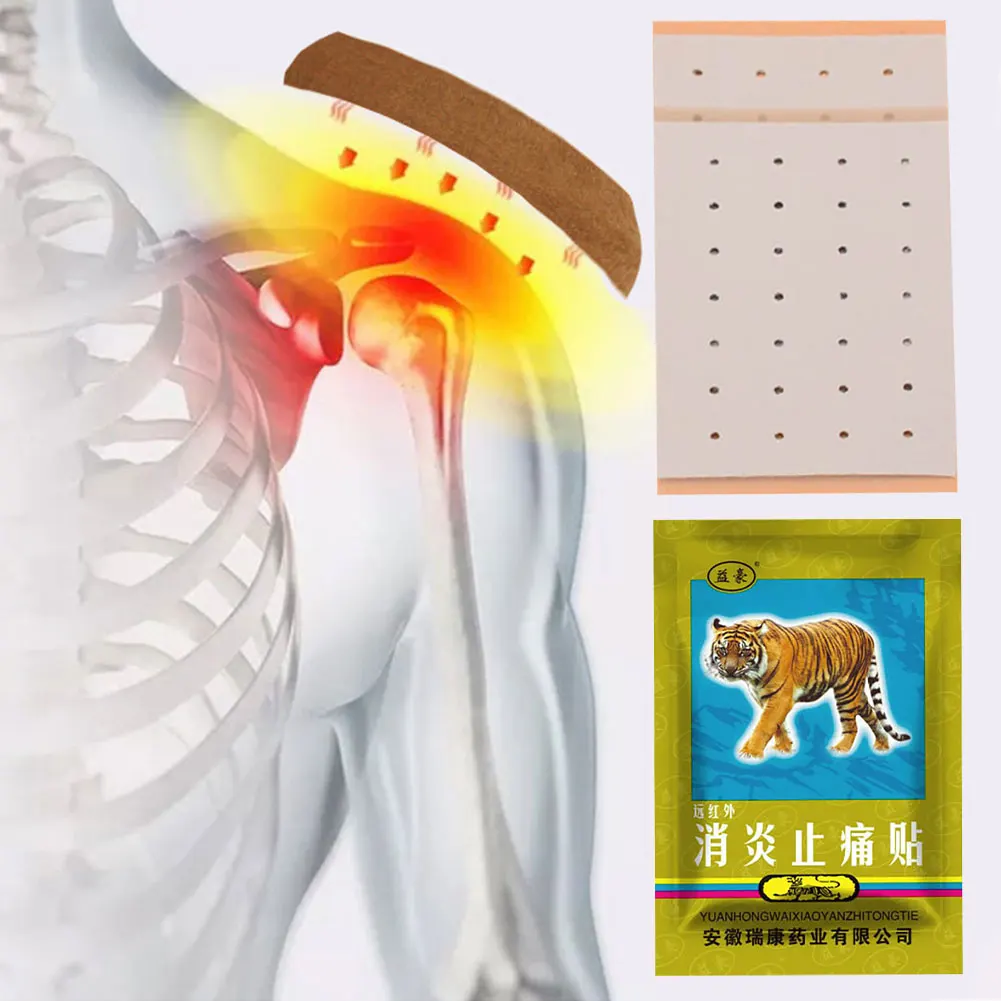 Pain Relief Patch 12Pcs Sumifun Tenosynovitis Plaster Finger Wrist Analgesic Patch Elbow Joint Sprains Tendon Sheath Pain Relief Sticker Care