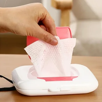 Dispenser di salviette Porta salviette ricaricabili Custodia per salviette per bambini per interni ed esterni Contenitore per salviette umidificate da viaggio riutilizzabile