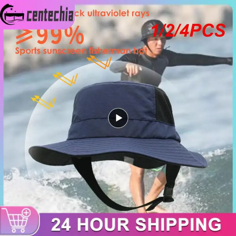 

Солнцезащитная шляпа с широкими полями для мужчин и женщин, складная шапка для пешего туризма и рыбалки, для серфинга, Солнцезащитная Рыбацкая шляпа UPF50, 1/2/4 шт.