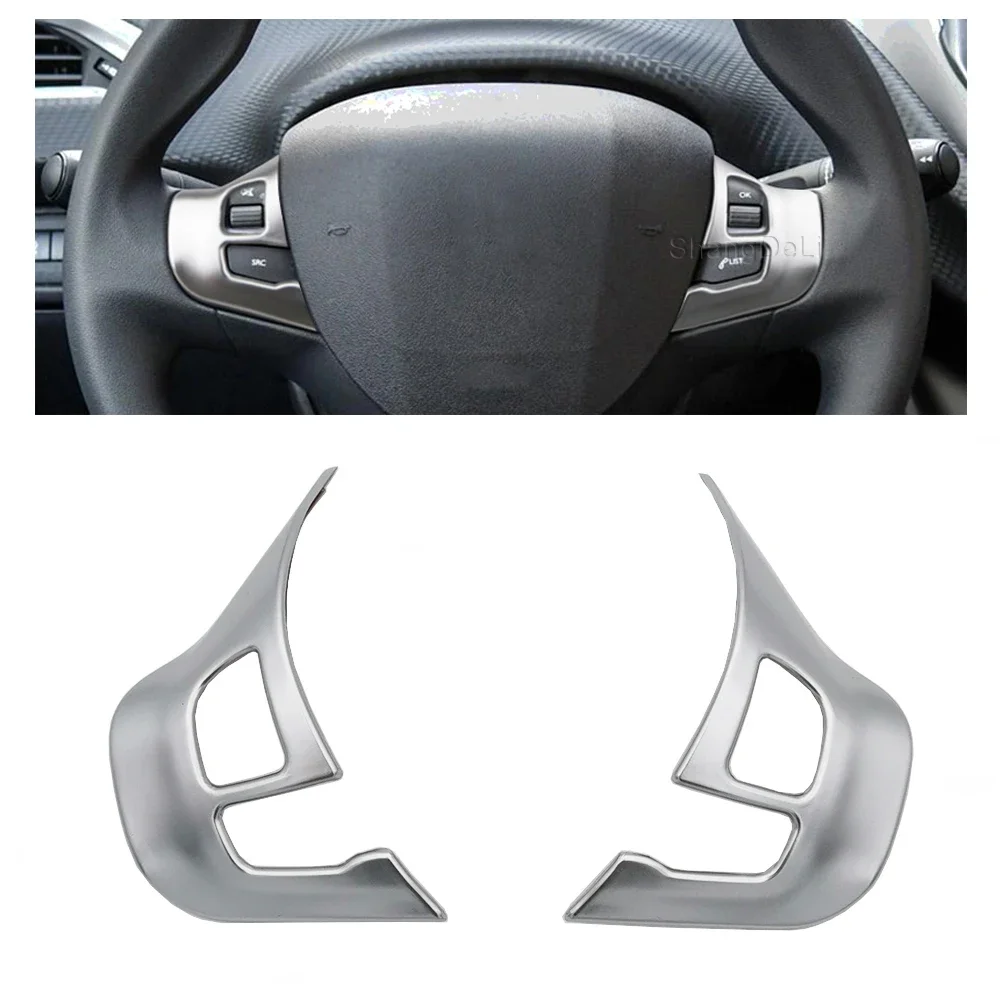 2 Pezzi Accessori Per Auto Coprivolante Trim Car Coprivolante Decorazione Copertura Trim Sticker Per Peugeot 2008 208 2014 - 2018