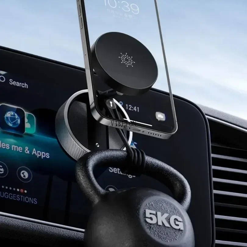 M MU Porta Cellulare, Supporto Telefono Magnetico, 360 Gradi Di Rotazione Porta Cellulare Da Per IPhone Samsung E Altro Smartphone O Dispositivo GPS (Large - Foto 11