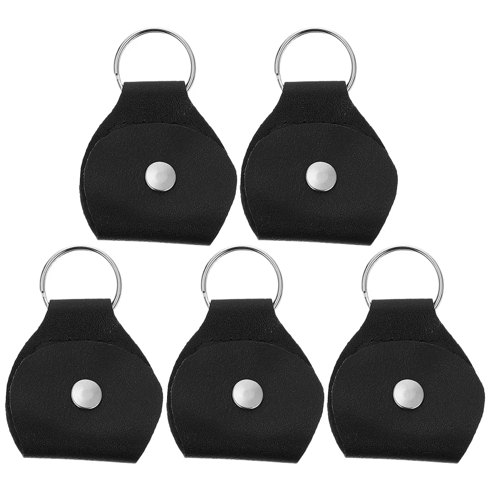 

PU Leather Guitar Picks Case Guitar Picks Holder Portable Guitar Pick Case With Key Ring Guitar Capo Plectrums Storage Box