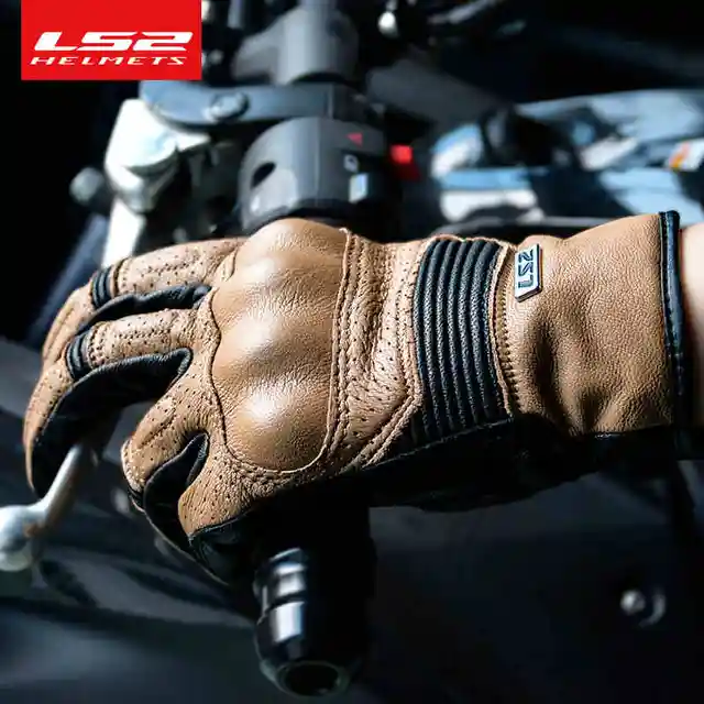 GUANTES DE VERANO LS2 RUST NEGROS - HOMOLOGADOS