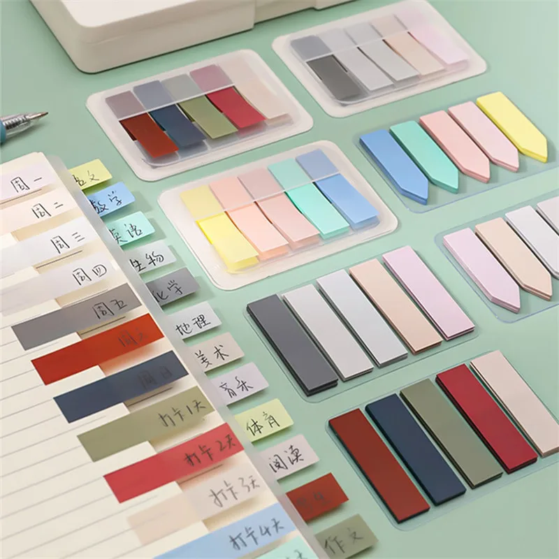 Sticky Notes 15 Types Color Self Adhesive Memo Pad Bookmark Point It Marker Memo Sticker Paper Office School Supplies