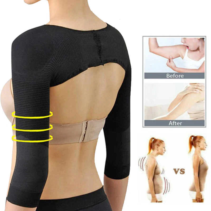 Arm Shaper Back Shoulder Corrector Weight Loss Slimming Underwear Shapers Anti Cellulite Humpback Prevent Arm Control Adelgazar men arm trimmers sweat bands fat burning arm slimming shaper weight loss arm compression sleeve wraps gym workout sauna belts