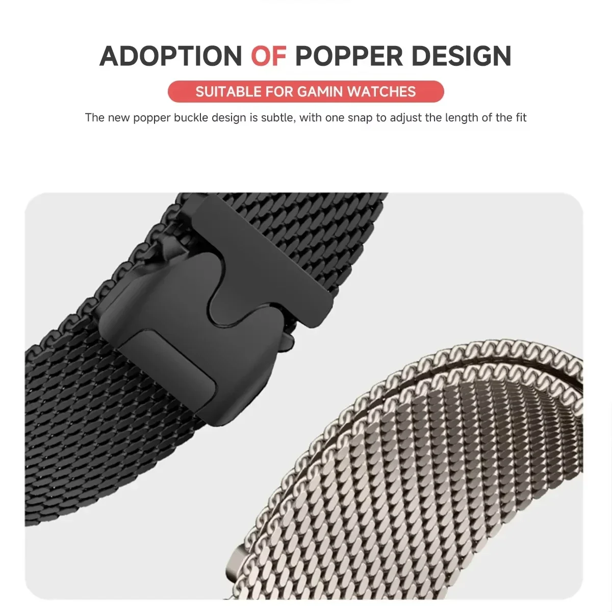 Elegant Magnetic Stainless Steel Quick Fit Bracelet Band